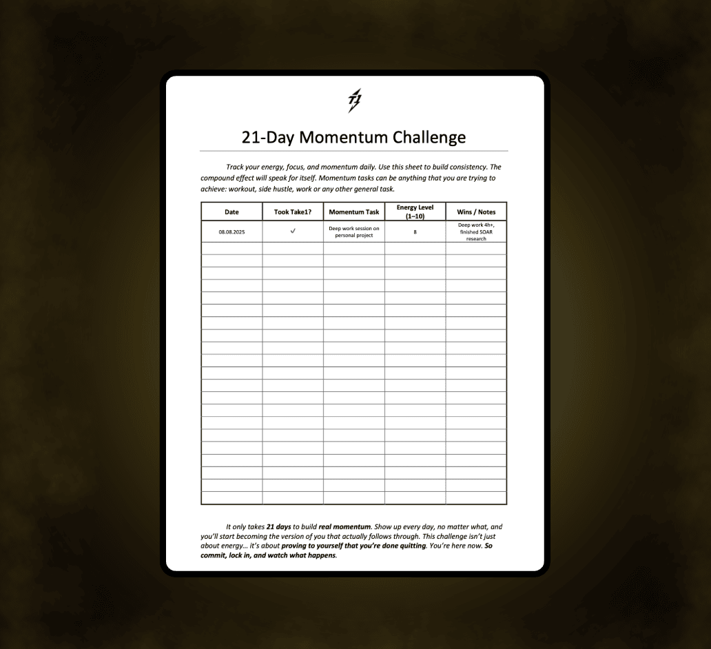 21-Day Momentum Accelerator