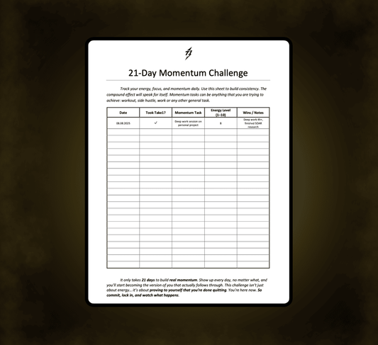 21-Day Momentum Accelerator